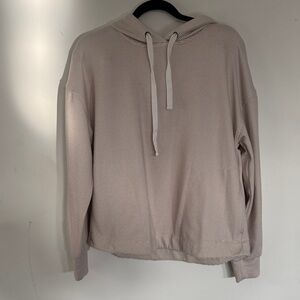 Evereve Beige Striped Hoodie